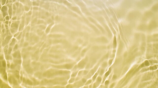 美容系透明感ある黄色の水面動画素材	
