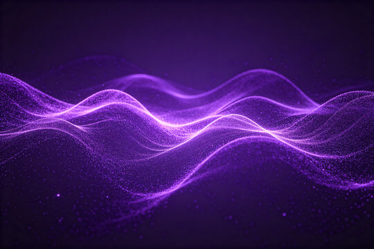 Quantum Technology Purple Energy Field Background