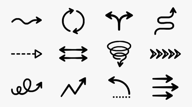 Symbolic Directional Arrows and Trends.