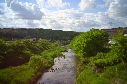 瀬戸市　水野川　Mizuno creek, Setoshi, Aichi, Japan 