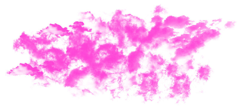 pink cloud smoke overlay texture isolated on transparent background abstract vapor haze effect for photo editing design compositing and graphics
