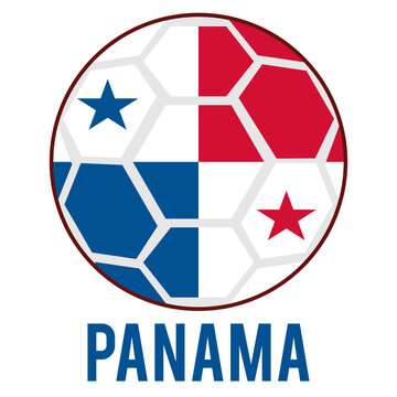 Panama Flag on a Soccer Ball Design as a Participant of Soccer World Championship 2026