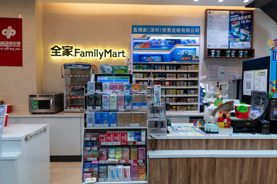 Durex and Okamoto products displayed at FamilyMart