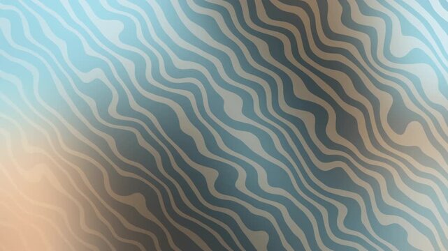 Abstract Blue and Beige Wavy Lines Background with Soft Gradient Texture for Modern Digital Design, Minimalist Wallpaper, and Creative Presentation Banner