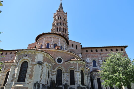 Basilica of Saint-Sernin in the French city Toulouse  