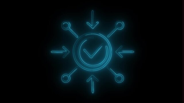 positive impact icon on chine, line black background.