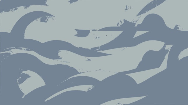 Abstract Blue Gray Paint Brush Strokes Texture Background