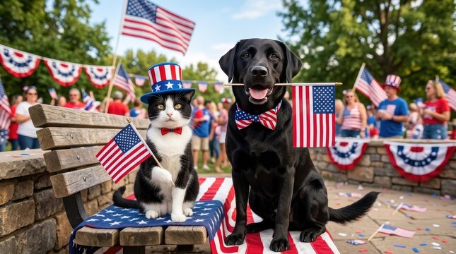 Patriotic pets celebrate independence day