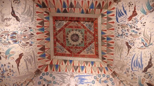Dunhuang Mogao Grottoes Mural Art, Ancient Oriental Art, Ancient Chinese Murals, Dunhuang Mogao Grottoes, Gansu Province, Buddhist Statue and Sculpture Mural Art