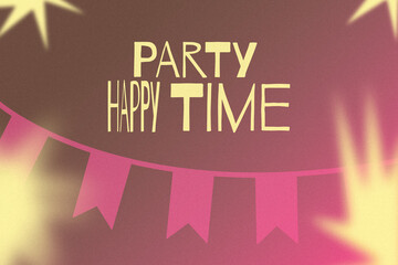 Obraz premium Celebration for a happy birthday with party decorations and fun atmosphere