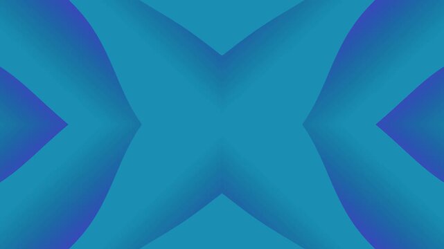 Vibrant blue abstract design with intersecting shapes and gradient effect