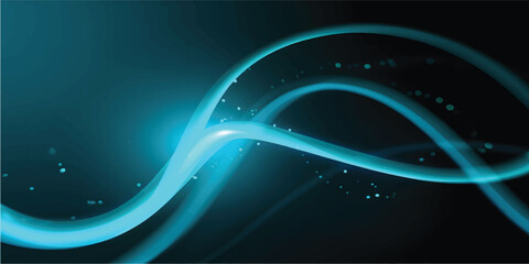 Futuristic blue light streak abstract High speed lines trail effect glowing digital fiber internet data hi tech concept with alpha © FS creation