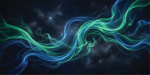 Abstract Blue Smoke Waves with Soft Light Flowing Motion Energy Swirls and Elegant Curved Patterns for Modern Artistic Background Design Wallpaper Texture Backdrop © FS creation