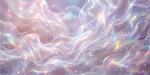 Dreamy Pastel Nebula Sky with Stars and Geometric Shapes © FS creation