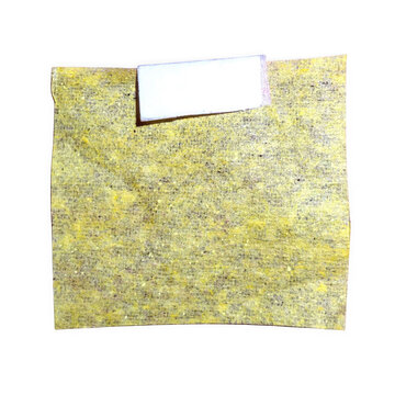 yellow sticky notes on office board with reminders messages and memo notes for business and personal organization