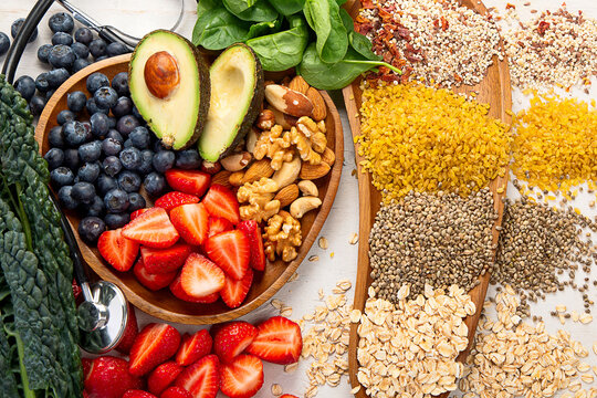 Healthy lifestyle diet food concept for healthy heart.