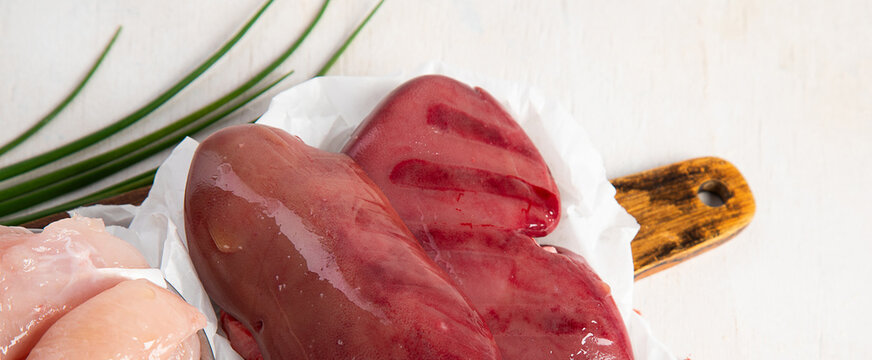 Different raw meat products.