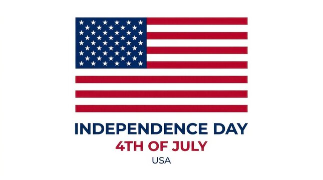 Retro American flag Independence Day design