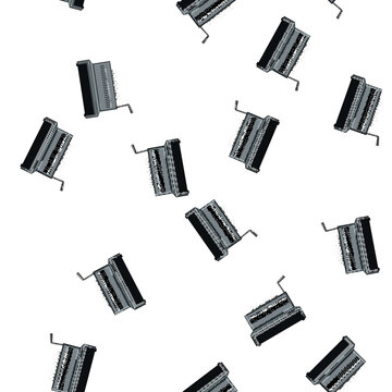 pattern equipment binding machine cartoon. business book, press bind equipment binding machine sign vector