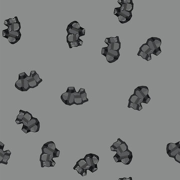 seamless pattern lignite coal ore cartoon. subbituminous combustion, reserves deposits, geology exploration lignite coal ore sign vector