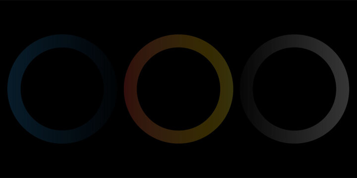 Gold, silver and bronze metal circle frames 3d vector realistic illustration. First, second and third place medals or buttons isolated on white background. Certified. Quality blank, empty badge set.