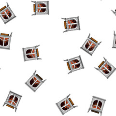 Obraz premium pattern flame fireplace cartoon. flame fireplace sign vector