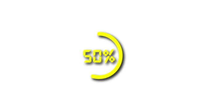 Loading icon animation. finance % loading progress bar loading animation . 0 to100 in the loading ring. Loading Transfer Download Animation