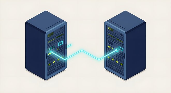 Enterprise storage server icon showcasing cloud integration technology, secure database architecture and scalable networking systems for digital operations
