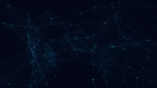 Abstract Cinematic Plexus Network Seamless Loop 4k Motion Background