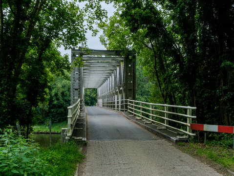 Since 1946 temporary bridge "Ehzerbrug", Almen, gemeente Lochem, Achterhoek, Gelderland proivnce, The Netherlands