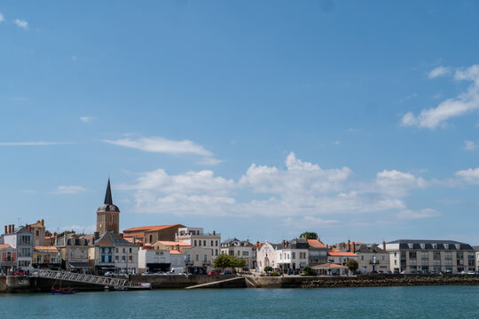 View of Les Sables d'Olonne, a seaside resort in Vendee, France