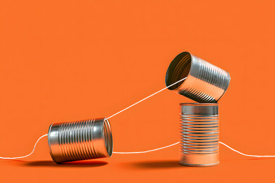 Communication failure and disconnection concept akin to a severed telegraph line
