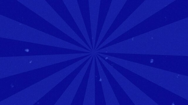 Blue Rotating Sunburst Illustrated Graphic Background