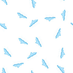 Obraz premium pattern precipitation rain cloud cartoon. downpour shower, overcast cumulus, nimbus stratus precipitation rain cloud sign. seamless symbol vector illustration