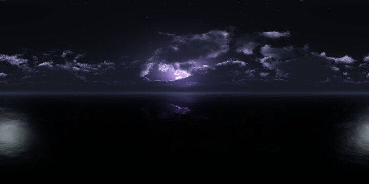panorama of a stormy sea, HDRI, environment map , Round panorama, spherical panorama, equidistant projection, 360 high resolution panorama 
3d rendering,  