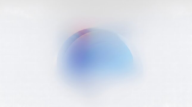 Abstract gradient blue teardrop shape on white background