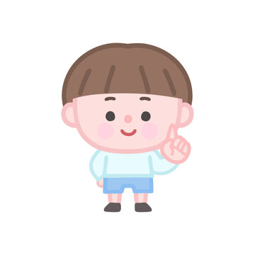 指差しする男の子