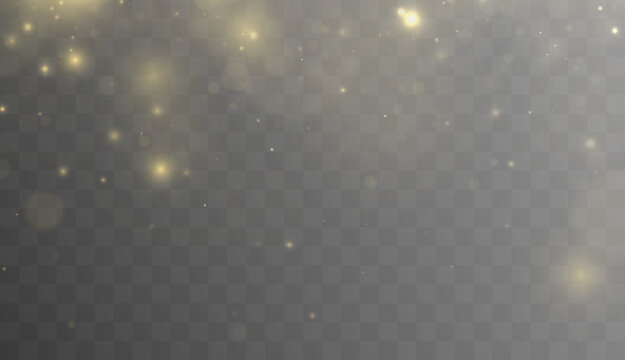 Transparent yellow dust clouds glow with soft radiant energy. Tiny glitter particles create smooth decorative patterns. Elegant accents provide visual richness and depth.