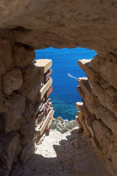 Fortezza e Abbazia di Santa Maria a Mare. Isola di San Nicola - Isole Tremiti - Foggia - Puglia - Italia