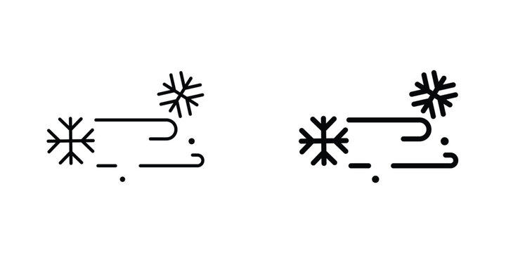 Snow blowing icon