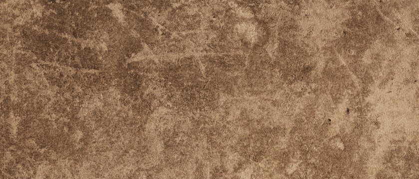 Natural brown paper texture with organic fiber structure and detailed vintage surface pattern. Ultra wide panoramic background.