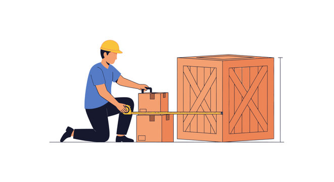 Worker lifting and stacking heavy cardboard boxes carefully.