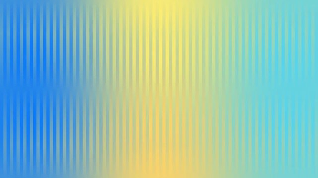 Vibrant abstract background with vertical lines and a soft colorful gradient mesh of yellow blue and cyan for creative design layouts and digital backdrop presentations