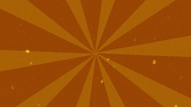 Rotating sunburst rays rotating background animation with  retro film grain effect.