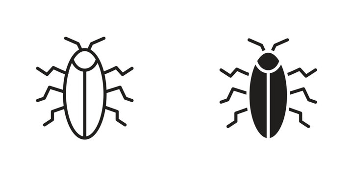 Cockroach icon Design Illustrations. editable web icons
