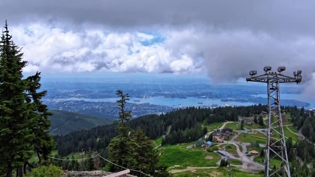 A timelapse video of clouds over Vancouver from Grouse Mt.   North Vancouver, Canada

