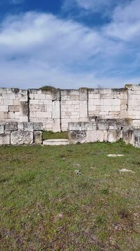 Ruins of Pella - capital city of Ancient Macedonian Empire, Central Macedonia, Greece