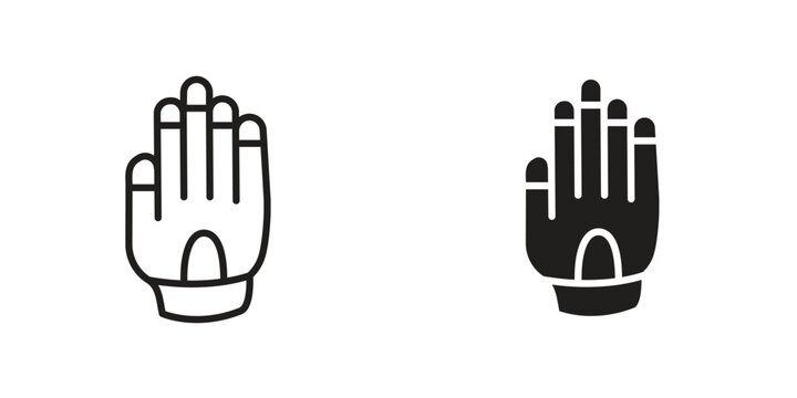 Gauntlet icon Design Illustrations. editable web icons