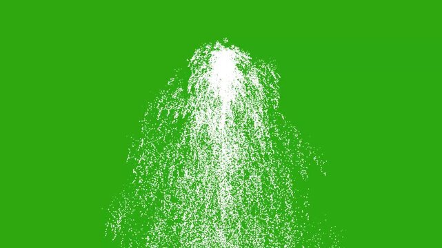 Water of fountains with green screen background. Water Failing Down on green screen motion graphic effect. waterfalls falls, Seamless Waterfall Green Screen Background with Alpha Channel.