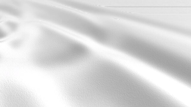 Waving White Fabric Abstract Motion